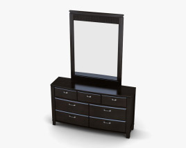 Ashley Emory Dresser & mirror 3D model