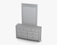 Ashley Emory Dresser & mirror 3d model