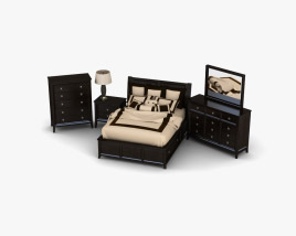 Ashley Martini Suite Storage Set da camera da letto Modello 3D