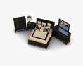 Ashley Martini Suite Storage Bedroom set 3D модель