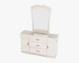 Ashley Havianna Dresser & Miroir Modèle 3D