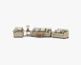 Ashley Lena - Putty Sofa & Causeuse Living Room Set Modèle 3d