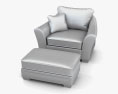 Ashley Lena - Putty Oversized Armchair 3d model