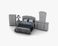 Ashley Julianna Panel bedroom set 3d model