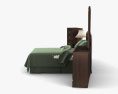 Ashley Julianna Set da camera da letto a pannello Modello 3D
