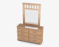 Ashley Dresser & Specchio Modello 3D
