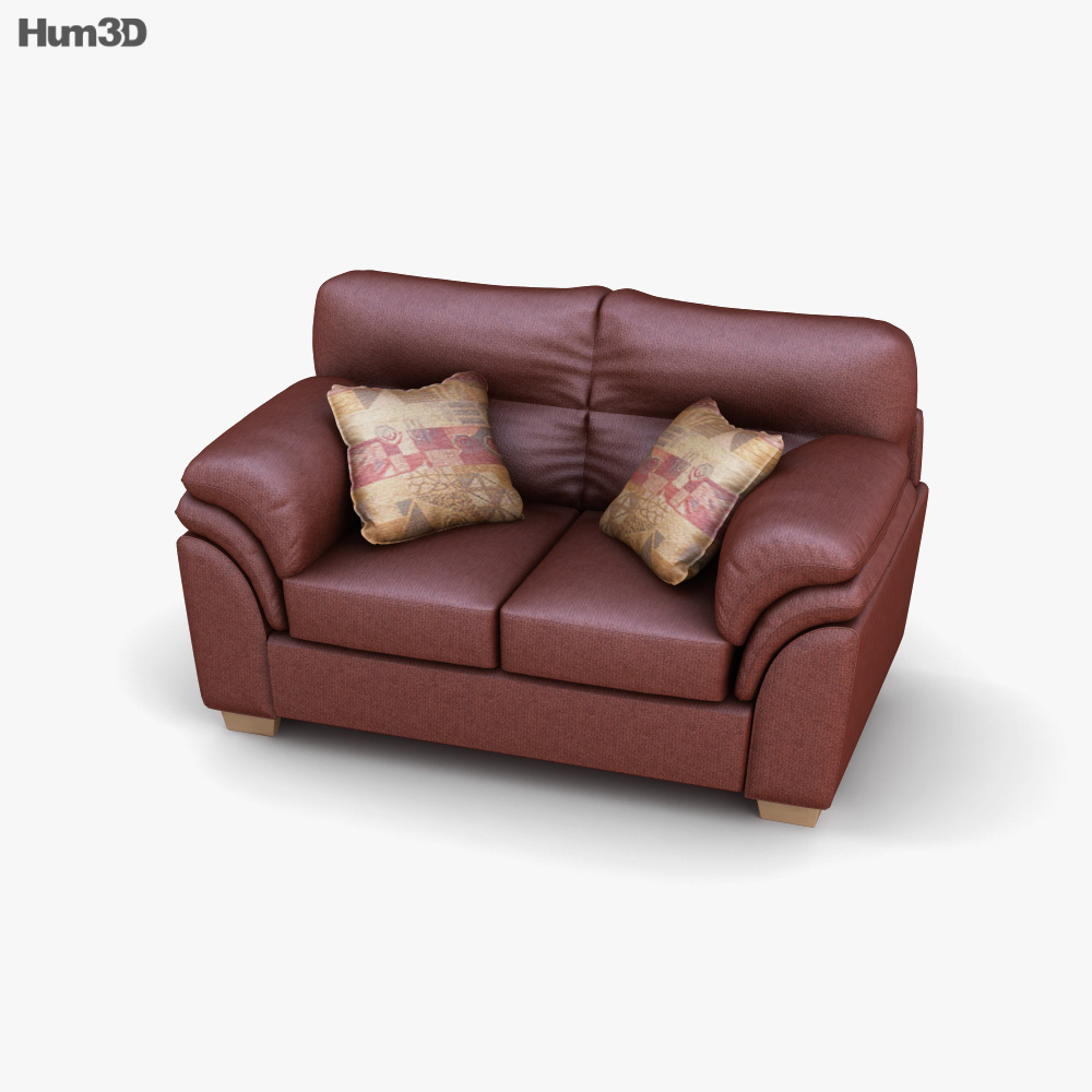 Ashley Hudson - Chianti 双人沙发 3D模型