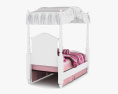 Ashley Exquisite Twin Poster bed 3D модель