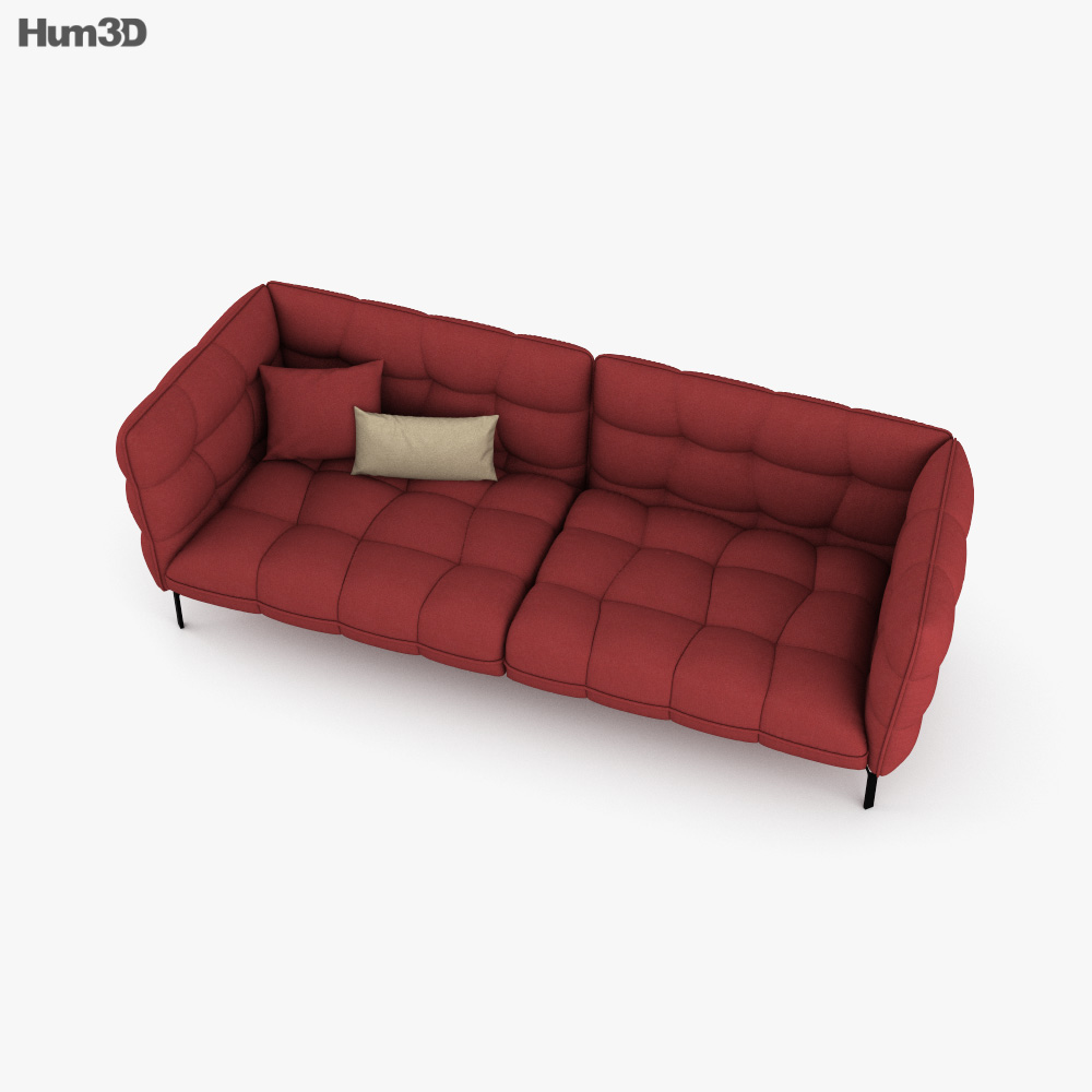 B And B Husk Sofa 3D Model - Furniture On Hum3D