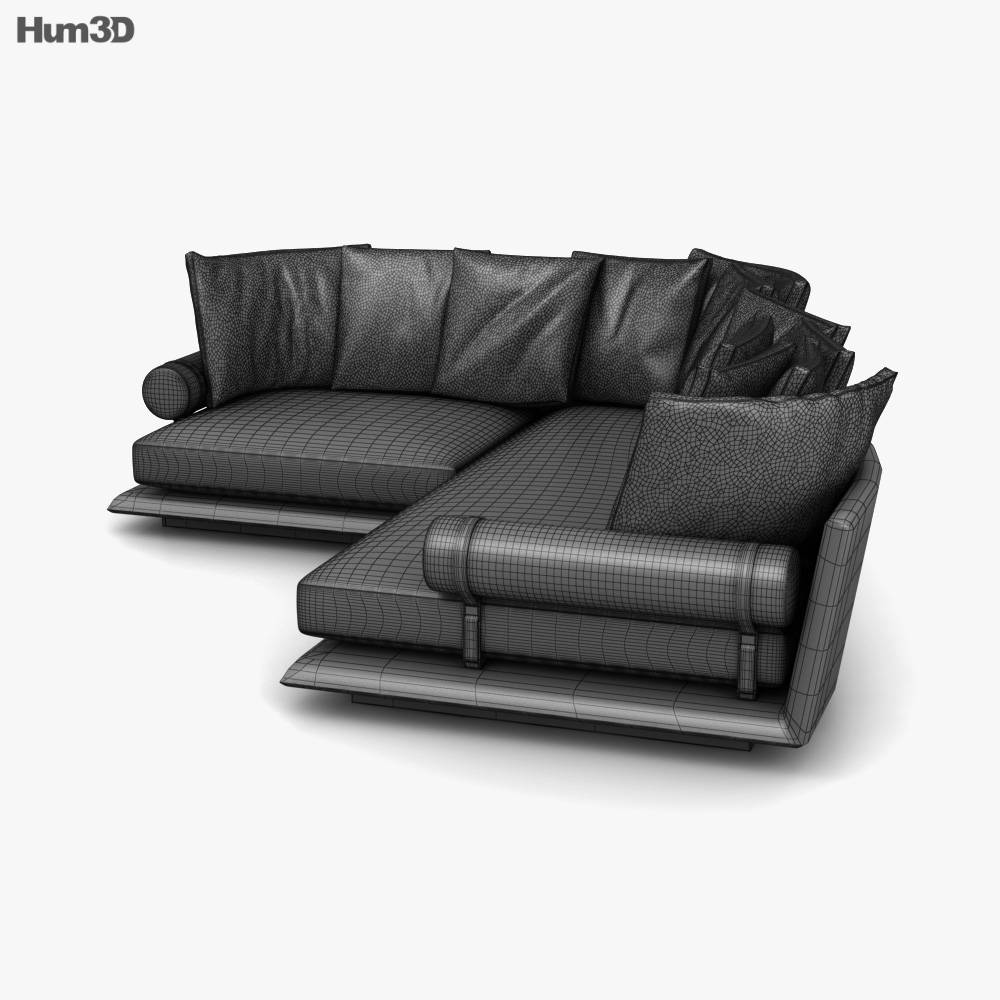 B And B Noonu Sofa Modèle 3D - Meubles On Hum3D