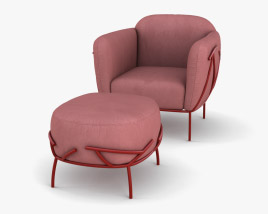 Bonaldo Corallo 肘掛け椅子 3Dモデル
