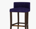 Brabbu Bourbon Bar stool 3d model