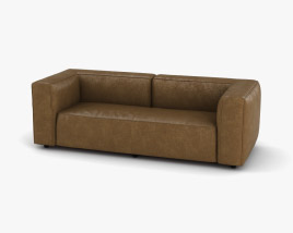 CB2 Lenyx Шкіряний диван 3D модель