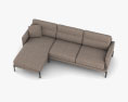 Calligaris Twin Contemporary Sofa 3d model