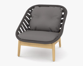 Cane Line Strington Lounge chair 3D model