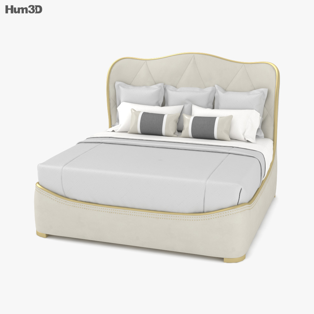Caracole King Bed 3d model
