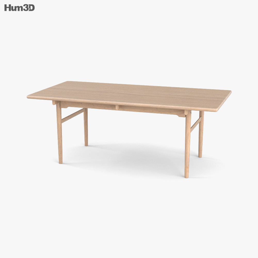 Carl Hansen and Son CH327 Dining table 3D model