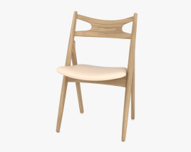 Carl Hansen and Son Sawbuck Chair 3D model