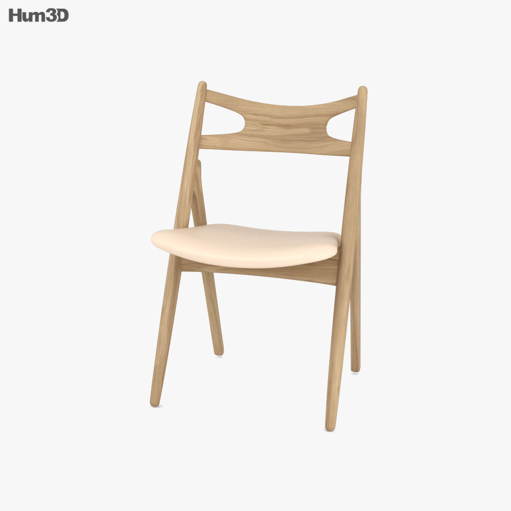 Carl Hansen and Son Sawbuck Chair 3D model