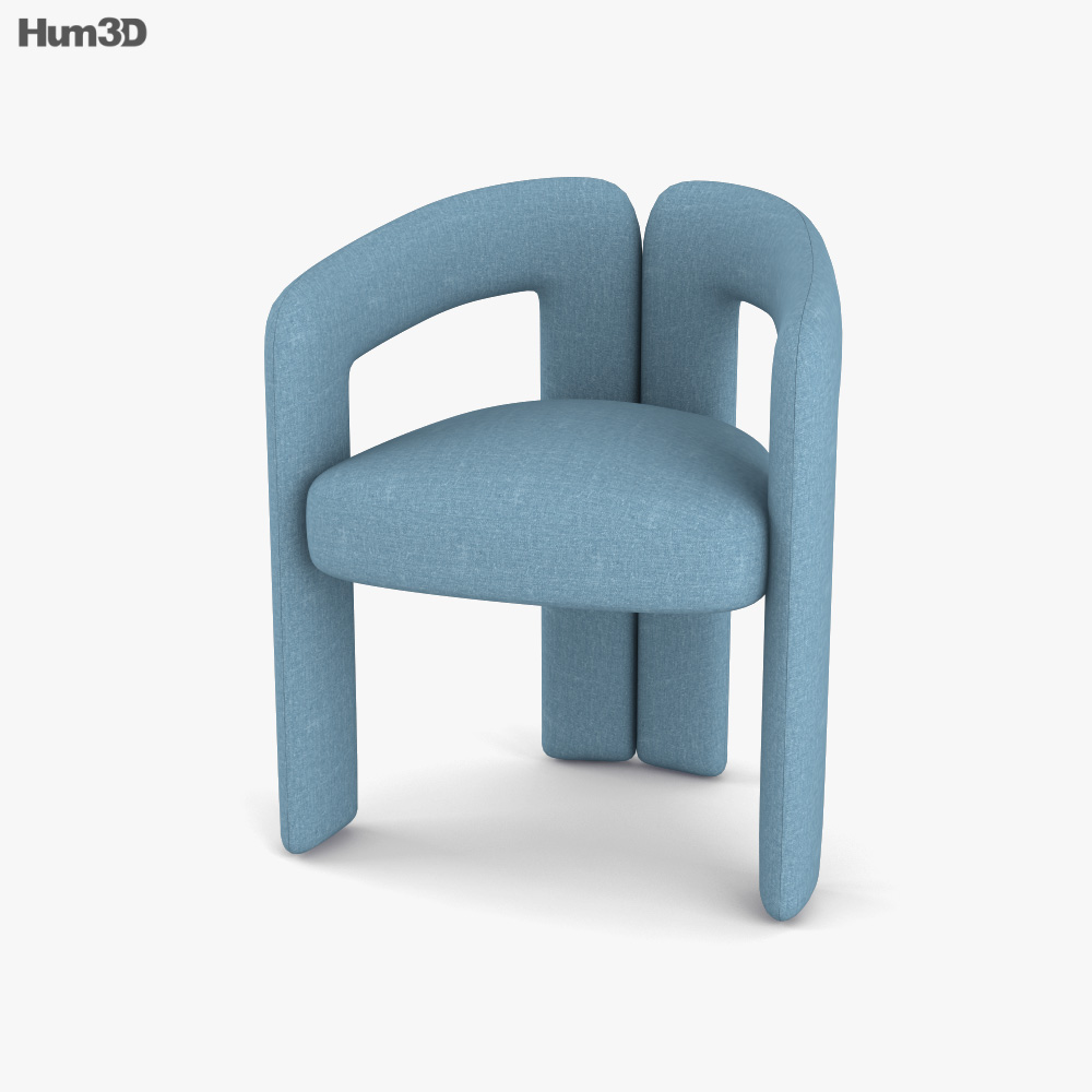 Cassina Dudet Chair 3D model