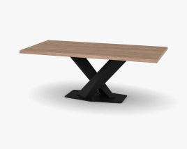Cattelan Stratos Wood Table Modèle 3D