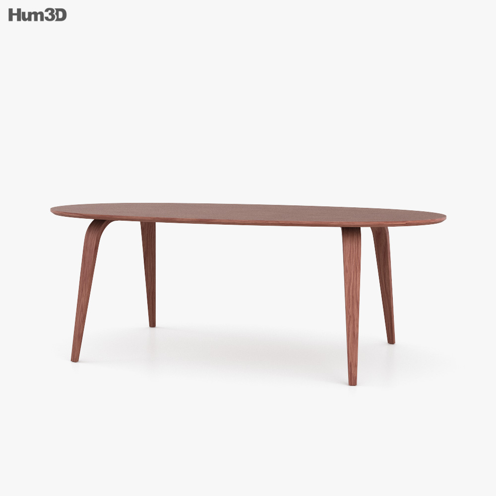Cherner-Chair Company Oval Table 3D model
