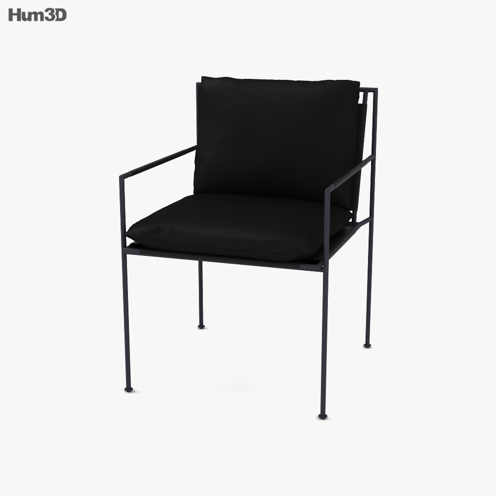 Coco Republic Malmo Outdoor Esszimmerstuhl 3D-Modell