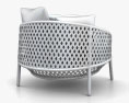 Dedon Ahnda Lounge chair Modello 3D