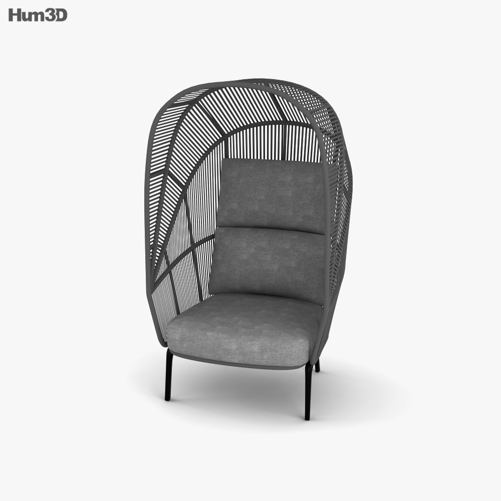 Dedon Rilly Cocoon chair 3D model