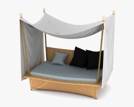 Dedon Daydream Bett 3D-Modell
