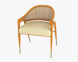 Dunbar A Frame Rattan Chair 3D model
