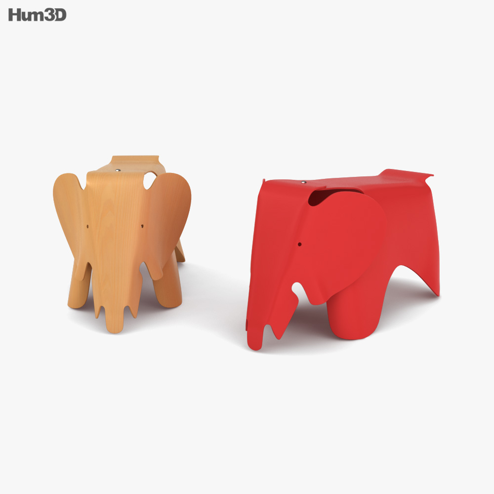 Eames Elephant Silla Modelo 3D