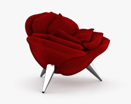 Edra Rose Poltrona Modello 3D