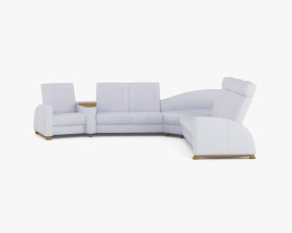Ekornes Aurion Corner sofa 3D model