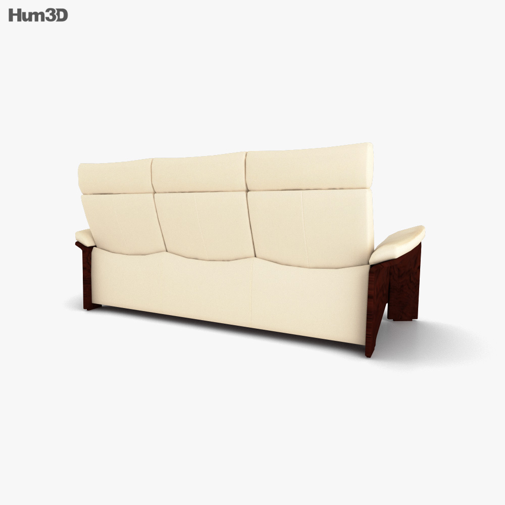 Ekornes Pegasus Three-Seat sofa 3d model