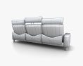 Ekornes Space High-Back Three-Seat sofa 3d model