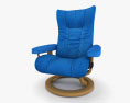 Ekornes 翼形椅 3D模型
