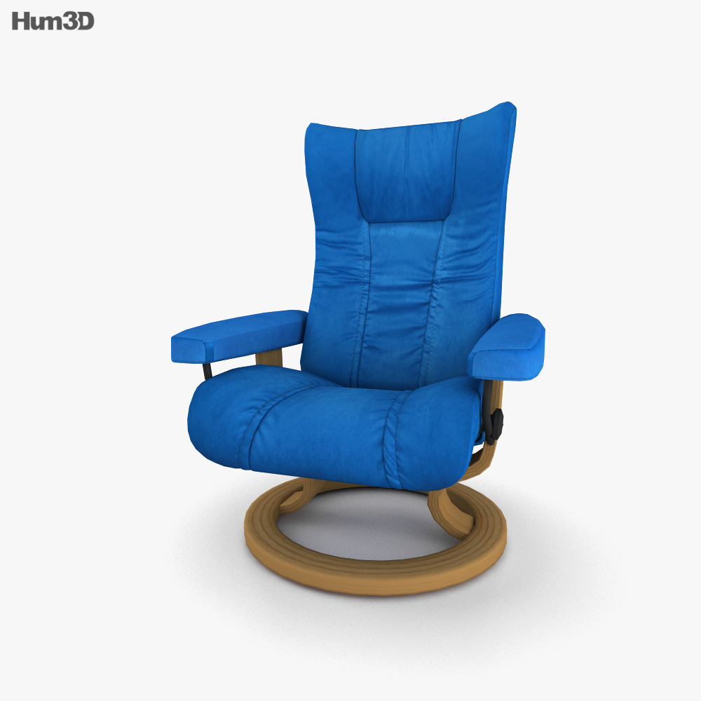 Ekornes Wing chair 3D 모델 