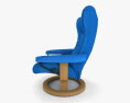 Ekornes Wing chair 3d model