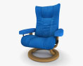 Ekornes 翼形椅 3D模型