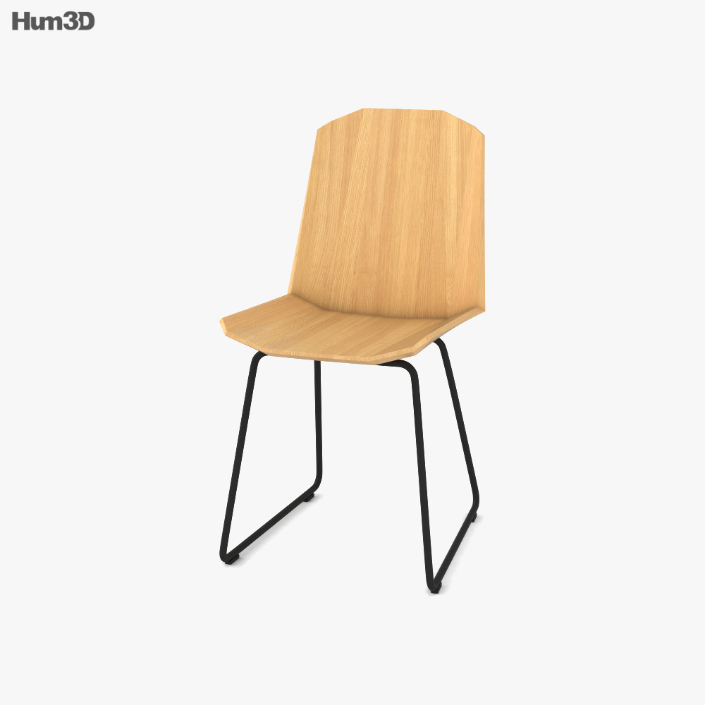Ethnicraft Oak Facette Chair 3D model