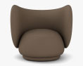 Ferm Living Rico Lounge chair Modello 3D