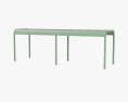 Fermob Luxembourg Bench 3d model