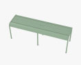 Fermob Luxembourg Bench 3d model