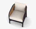 Ferrara Rattan Accent chair 3d model