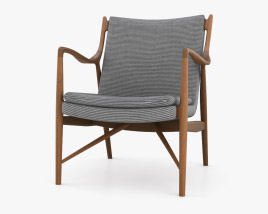 Finn Juhl 45 Sedia Modello 3D