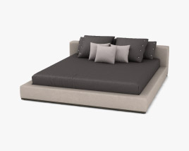 Flexform Groundpiece Bed 3D model