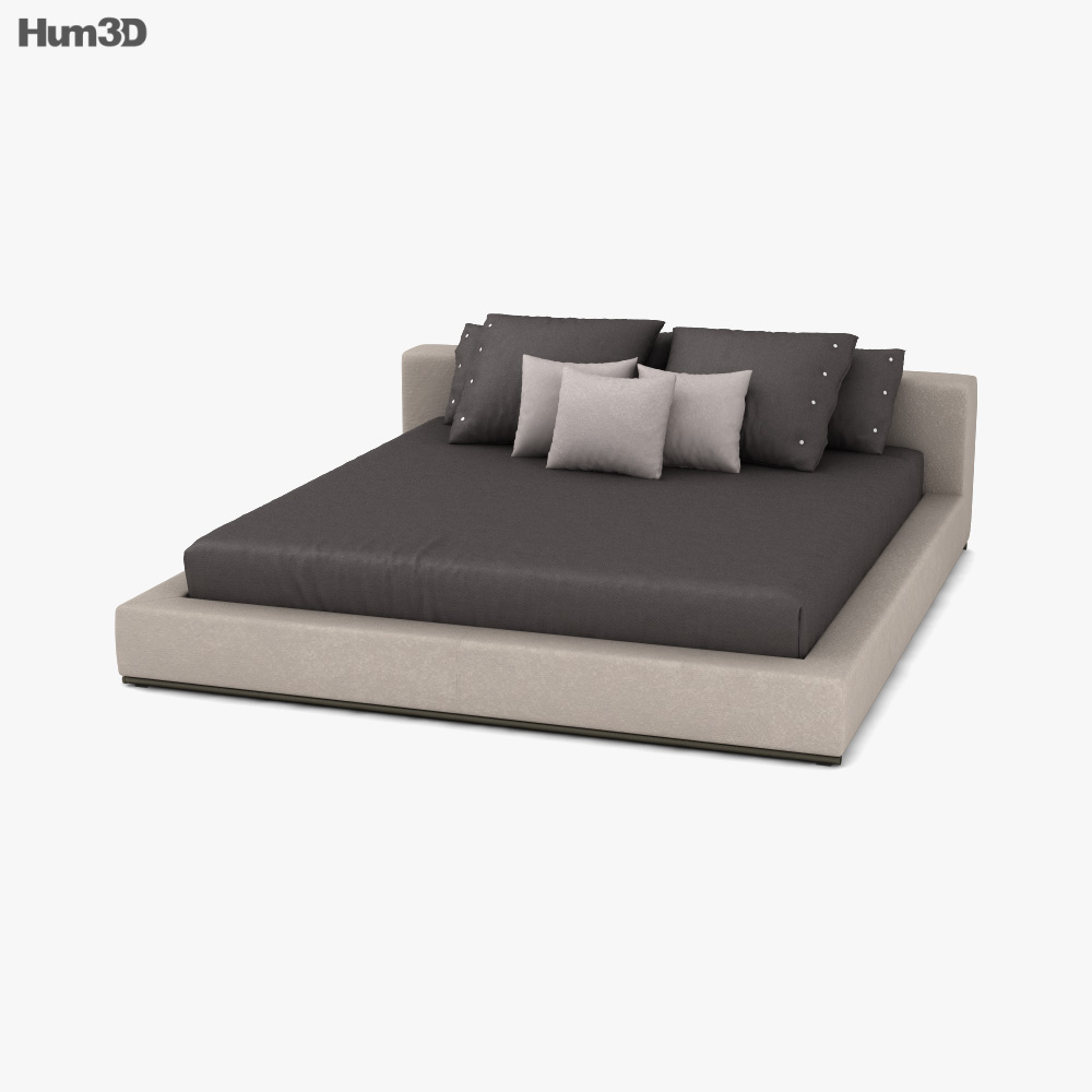 Flexform Groundpiece ベッド 3Dモデル