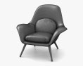 Fredericia Swoon Lounge armchair 3d model