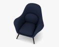 Fredericia Swoon Lounge armchair 3d model
